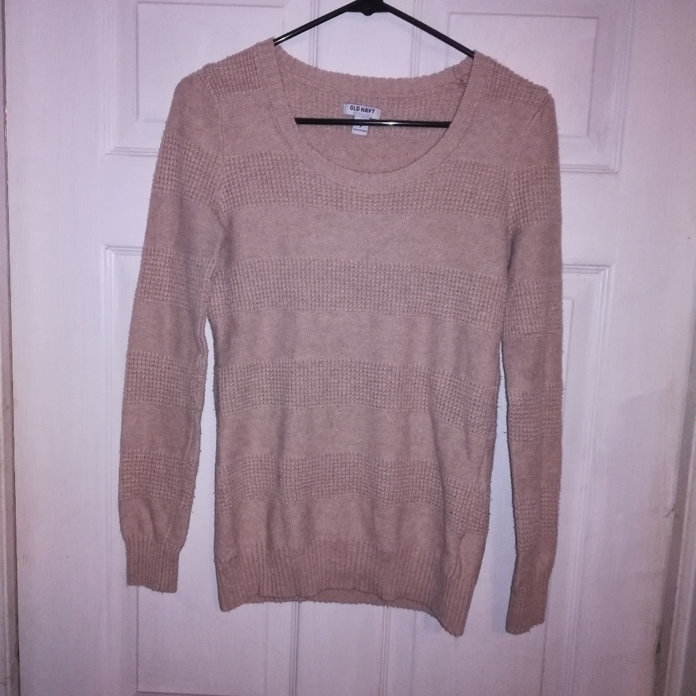 Old Navy Beige Knit Sweater